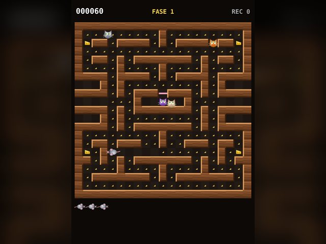 Tela do jogo Labirinto do Queijo